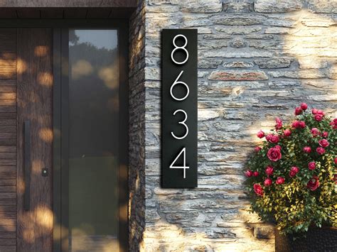 metal house numbers nz|address number signs nz.